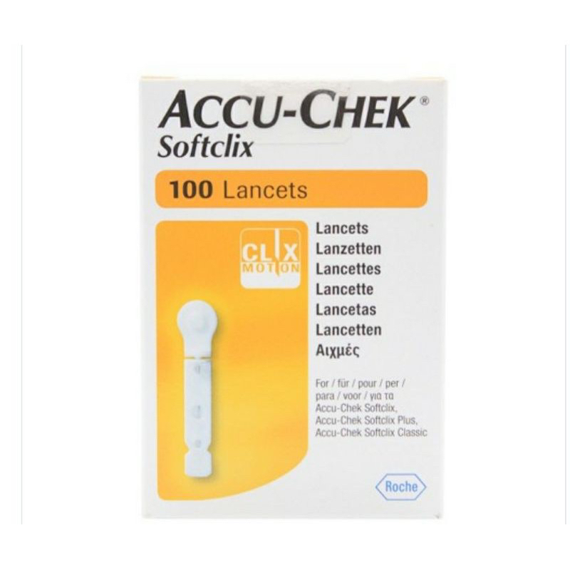Jual lancet accu chek softclix/Lancet accu check isi 200pcs/100pcs/isi