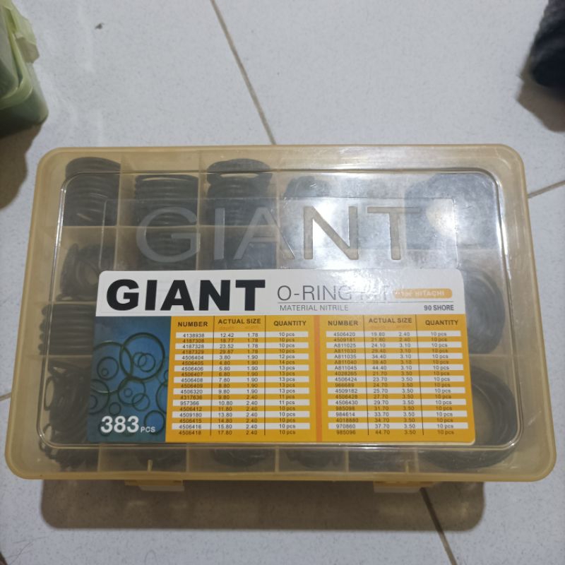 Jual Seal Oring Kit - Oring Box - Oring Set -Karet Ring Set Hitachi NBR ...