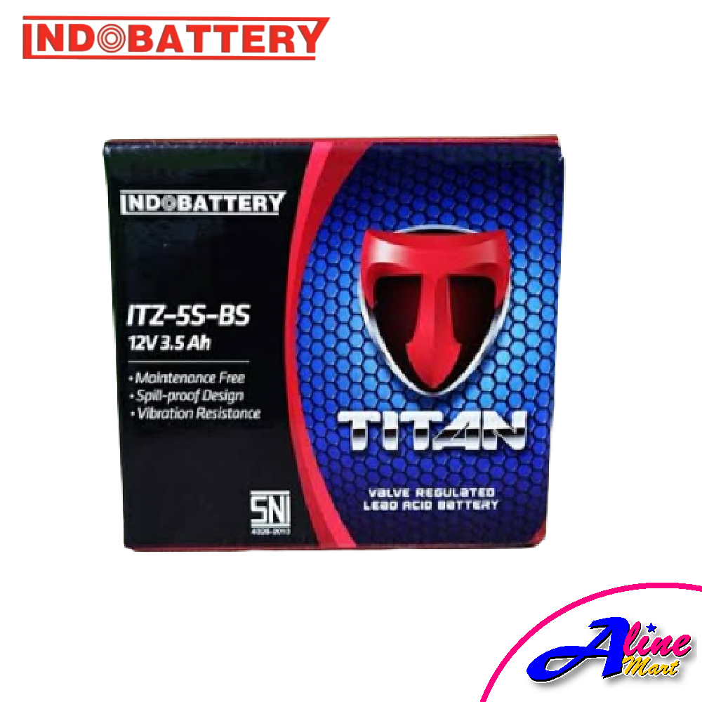 Jual COD Promo Murah Aki Kering MF Gel Motor Indobattery Titan Accu