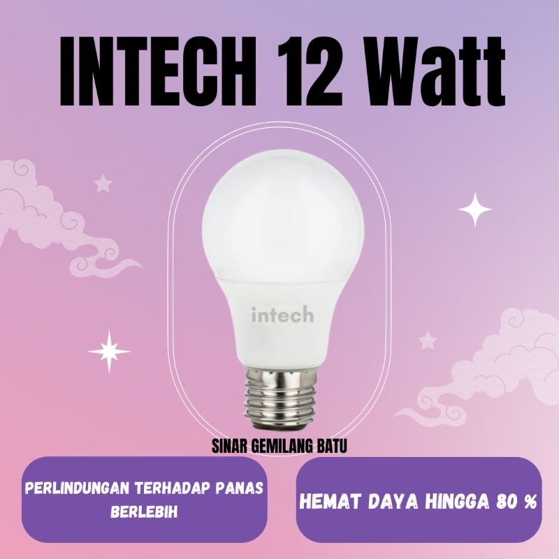 Jual lampu led 12W INTECH dari INLITE BERGARANSI 1 TAHUN kualitas SUPER ...