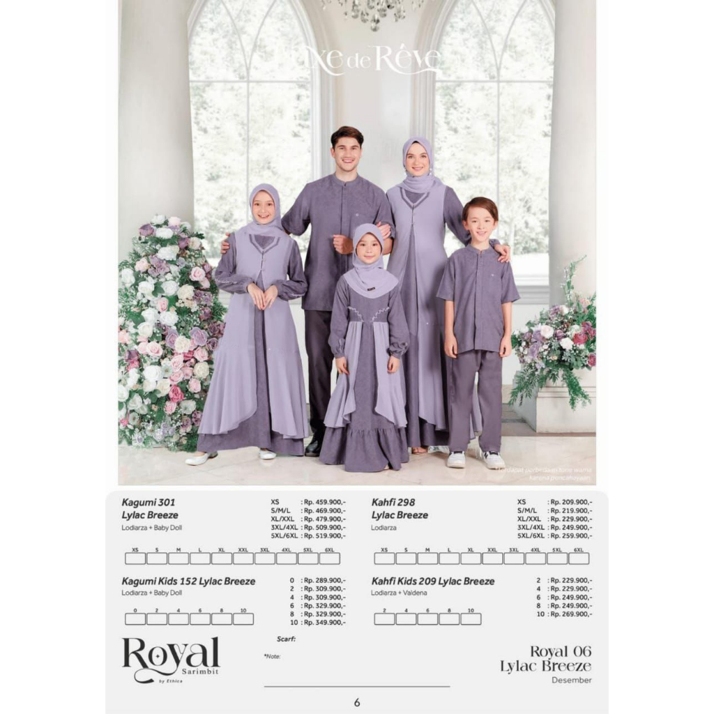 Jual Family Set Sarimbit Keluarga Lebaran 2024 Ethica Royal 06 Lylac ...