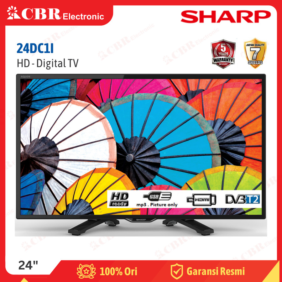 Jual TV SHARP 24 Inch LED 24DC1I (HDDigital TV) Shopee Indonesia
