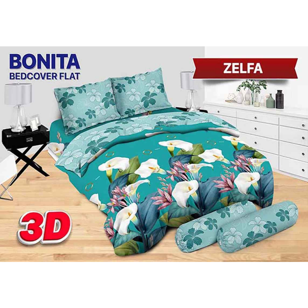 Jual Sk Bedcover Set BONITA 180 Flat 180x200 King Size No 1 Bed Cover ...