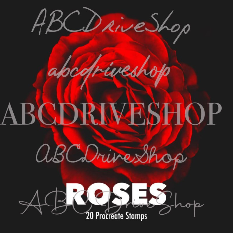 Jual Procreate Brush - 20 Realistic Rose Stamps for Procreate | Shopee ...
