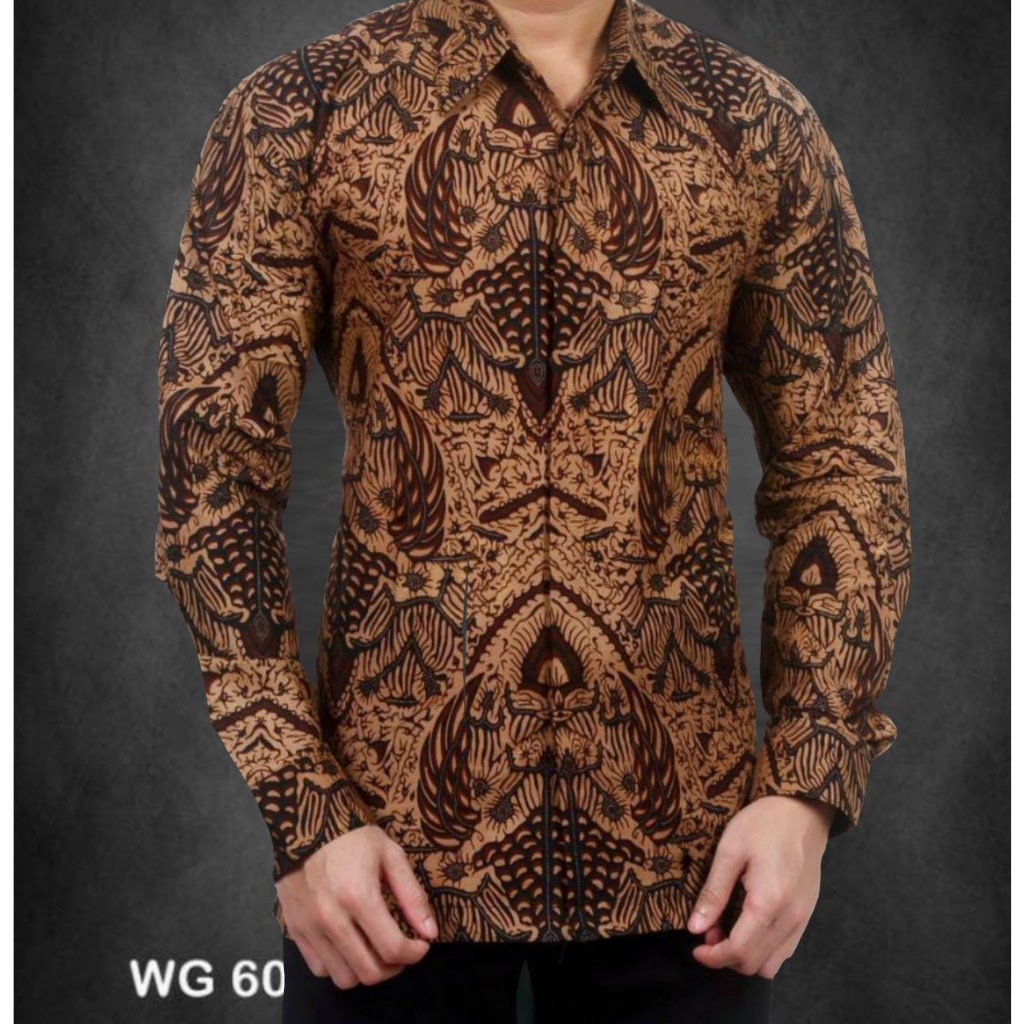 Jual KEMEJA BATIK PRIA LENGAN PANJANG SIZE M L XL XXL BSWART Batik ...