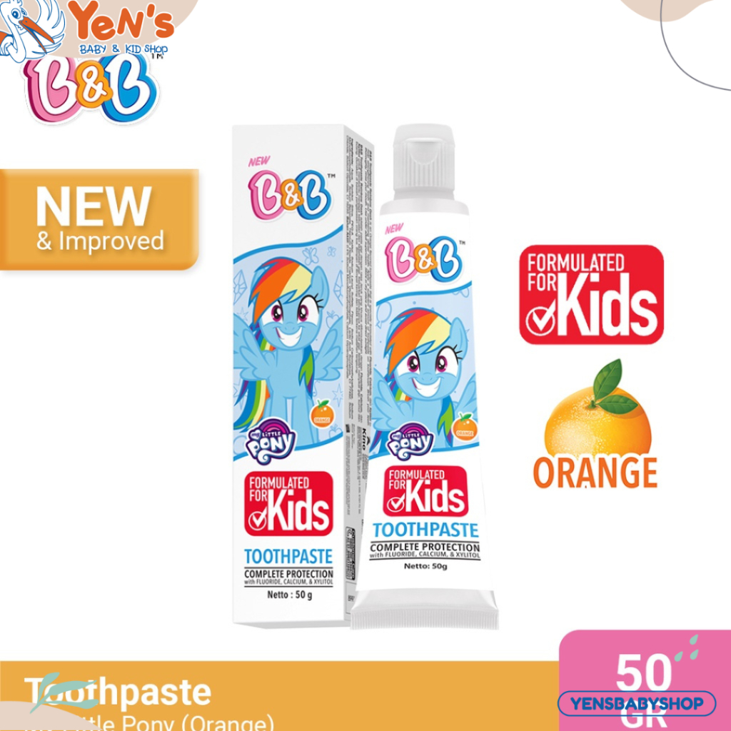 Jual B&B Toothpaste My Litte Pony Orange/ Barbie Strawberry 50gr ...