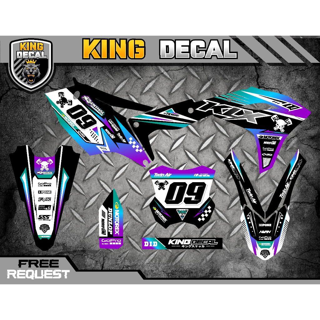 Jual DECAL STICKER KX 250 DECAL KX 450 DECAL STICKER KXF 250 DECAL KXF ...