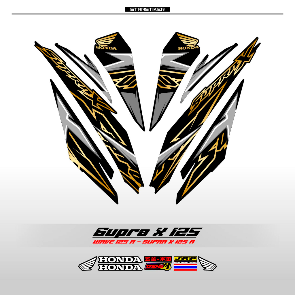 Jual STRIPING SUPRA X 125 R NEW 35 / STIKER SUPRA X 125 FI / STICKER ...