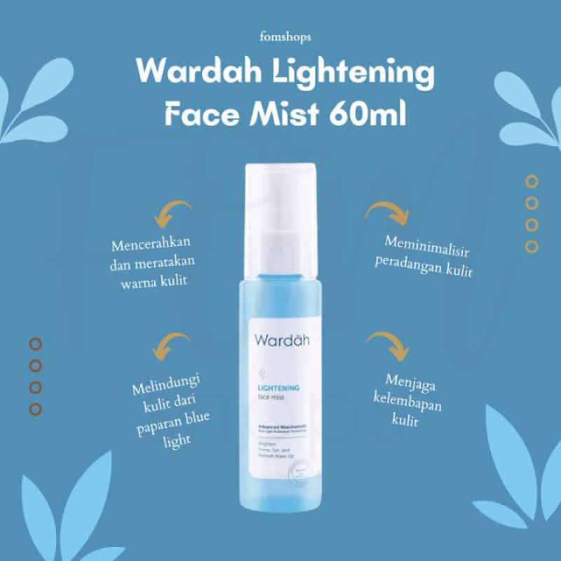 Jual WARDAH LIGHTENING FACE MIST//60ML Shopee Indonesia