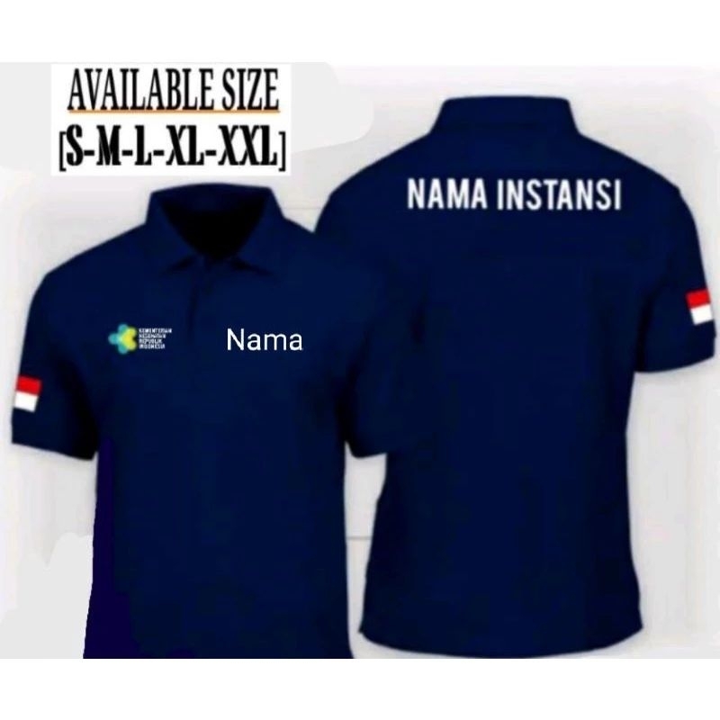 Jual polo tshirt kemenkes kaos polo kemenkes kaos kerah kemenkes baju