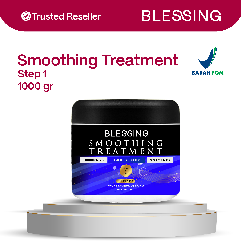 Jual Blessing Smothing Treatment Step 1 & Step 2 Kemasan 1KG - Pelurus ...