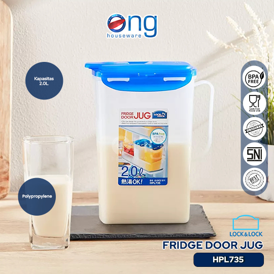 Jual LocknLock Fridge Door Water Jug Teko Lock n Lock 2L HPL735 HPL 735