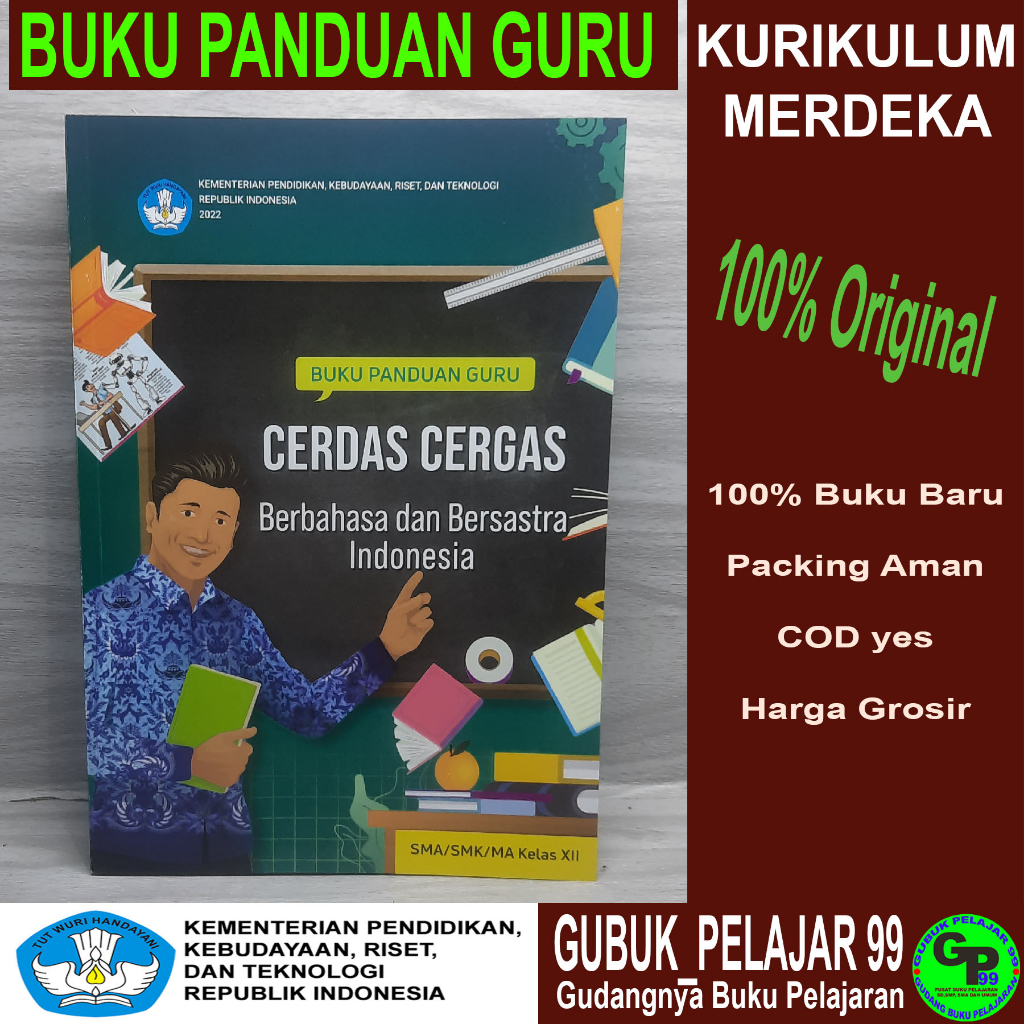 Jual Buku Panduan Guru CERDAS CERGAS Berbahasa Dan Bersastra Indonesia ...