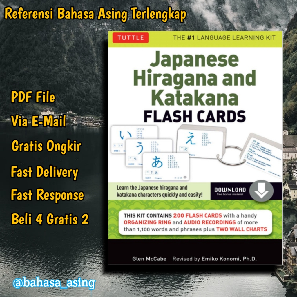 Jual Buku Bahasa Jepang Japanese Hiragana And Katakana Falshcard ...