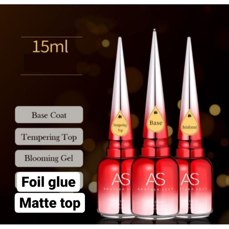Jual AS TOP COAT Or BASE COAT 15ML ORIGINAL Shopee Indonesia
