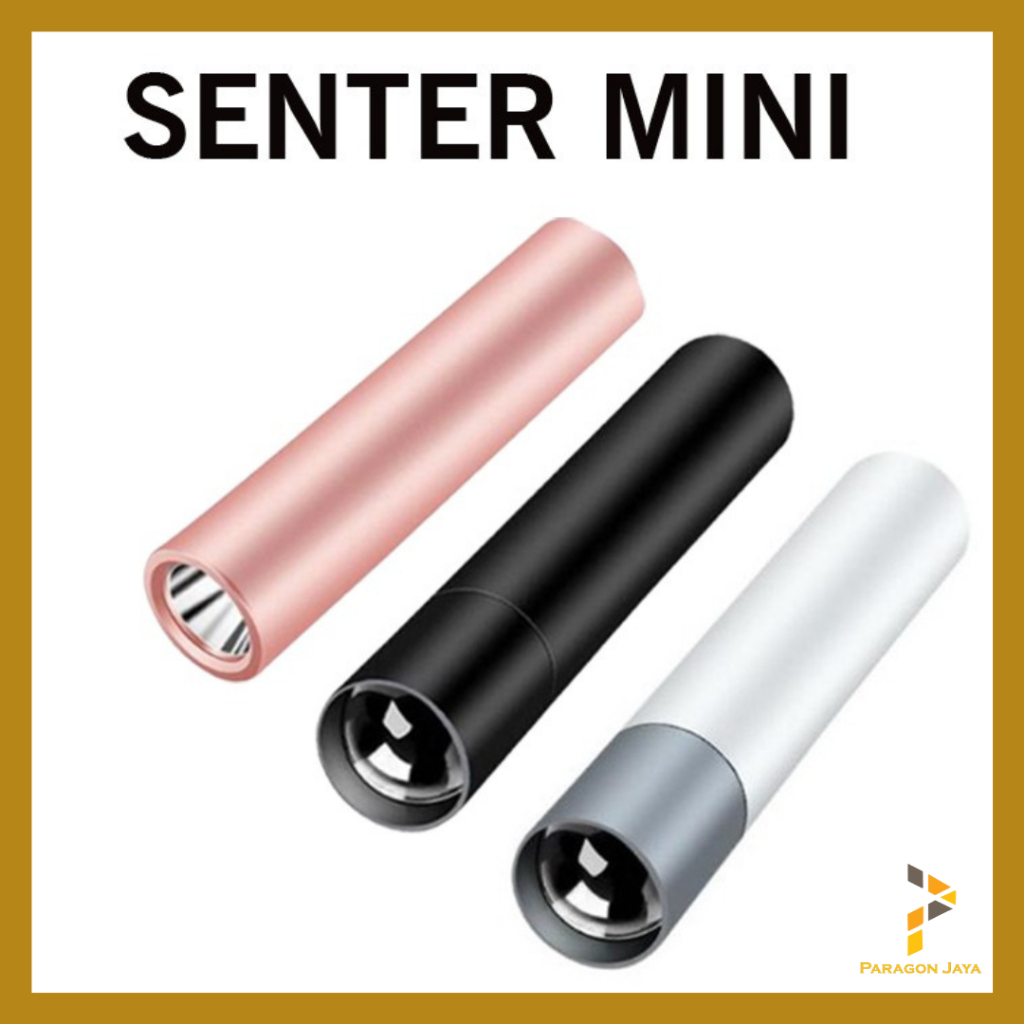 Jual Lampu Senter LED USB Charger Aluminum Rechargeable Mini Flashlight ...
