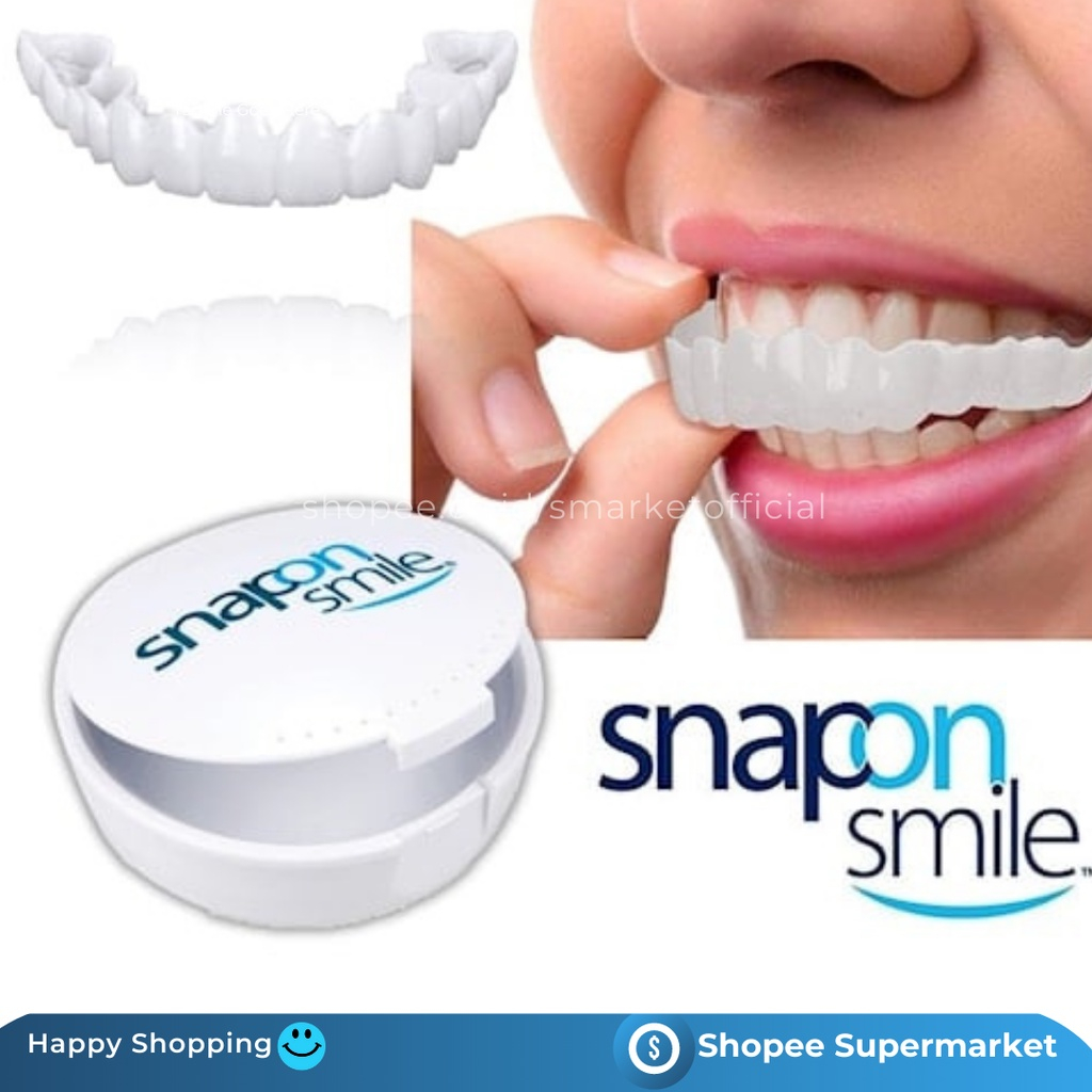 Jual Snap On Smile 100% Original Authentic Gigi Palsu 1 Set Atas Bawah ...