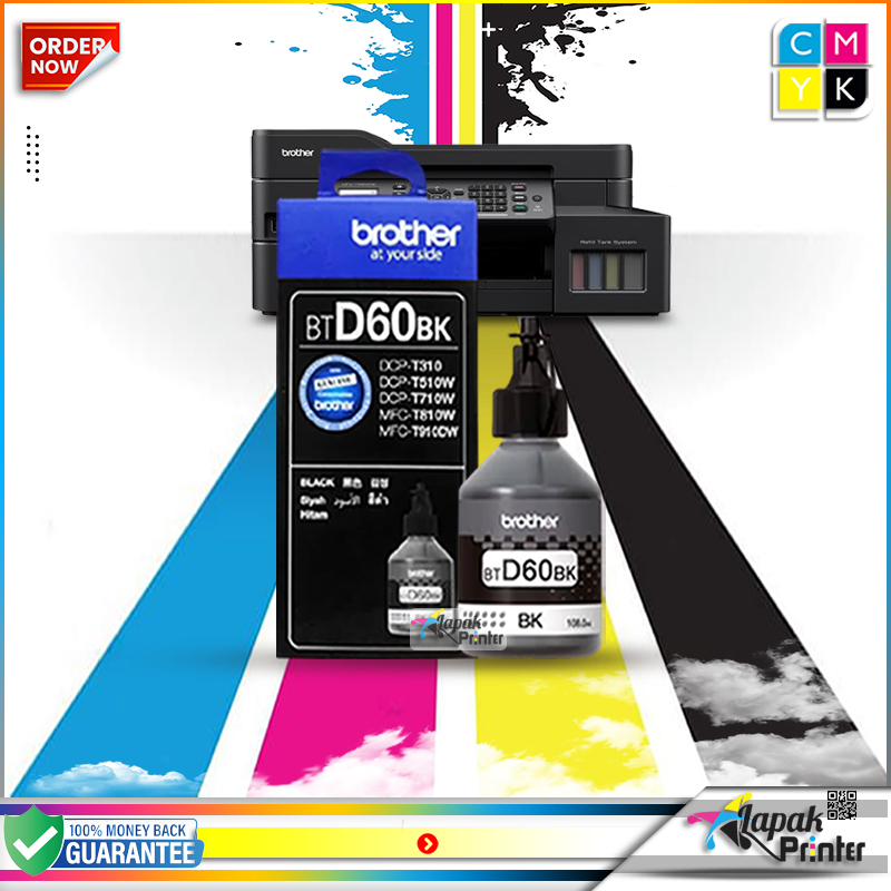 Jual Tinta printer brother d60bk BLACK DCP T710W DCP T300 DCP-T310 ...