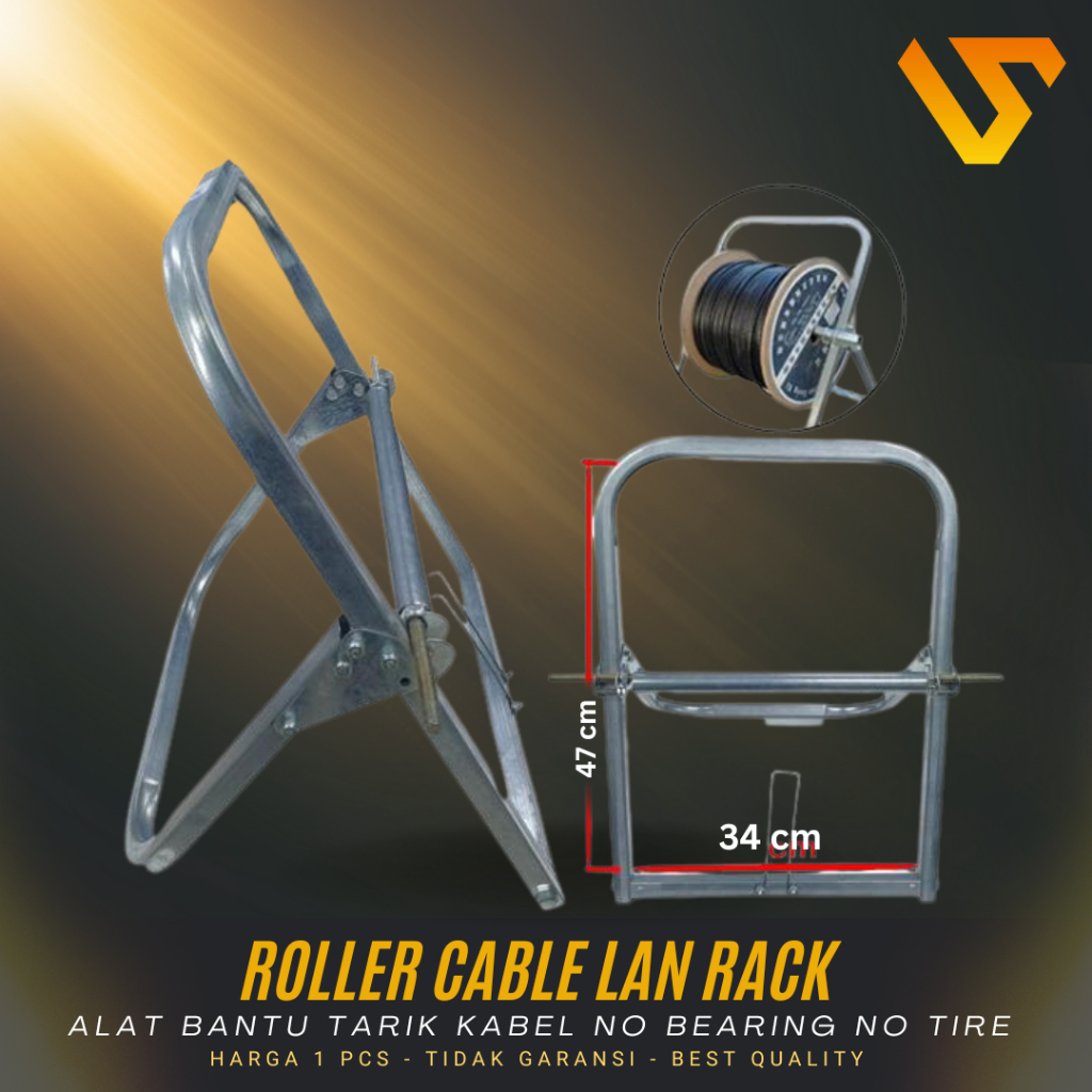 Jual Roller Cable LAN rack NO Tire NO Bearing|Tool Alat Tarik Kabel ...