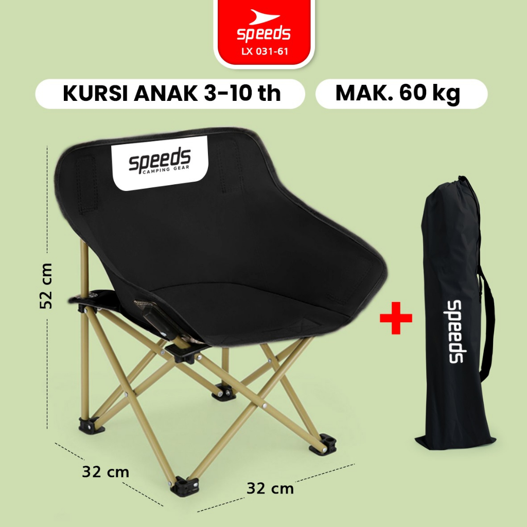 Jual SPEEDS Kursi Lipat Camping Kursi Lipat Outdoor Portable Kursi ...