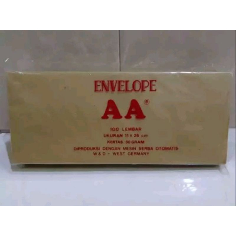 Jual AMPLOP AA COKLAT AMPLOP KESING AMPLOP DINAS 80gr 11x26cm (10 ...