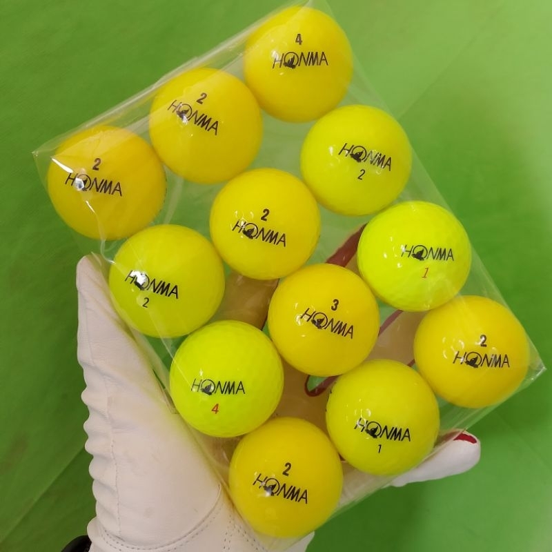 Jual Golf Ball HONMA Warna Kuning Grade A (Isi 12) | Shopee Indonesia
