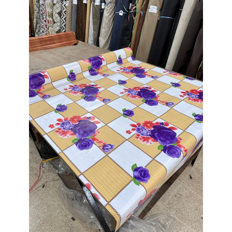 Jual Karpet Lantai Plastik Vinyl 120cm x 17m Perlak Alas Taplak Meja ...