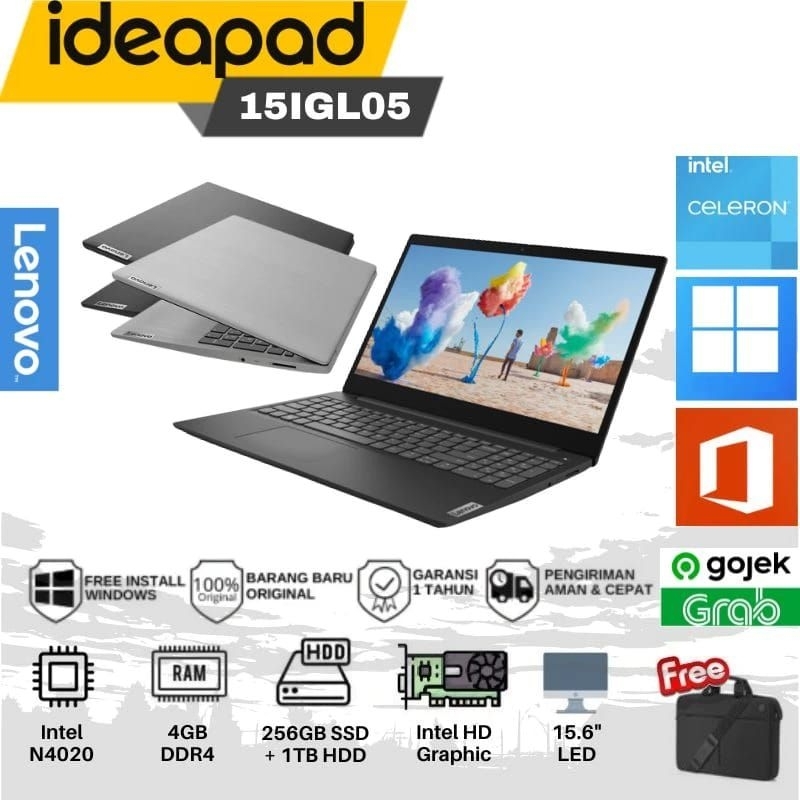 Jual Lenovo Ideapad Slim 3 Intel N4020 4gb 256ssd1tb Hdd Shopee