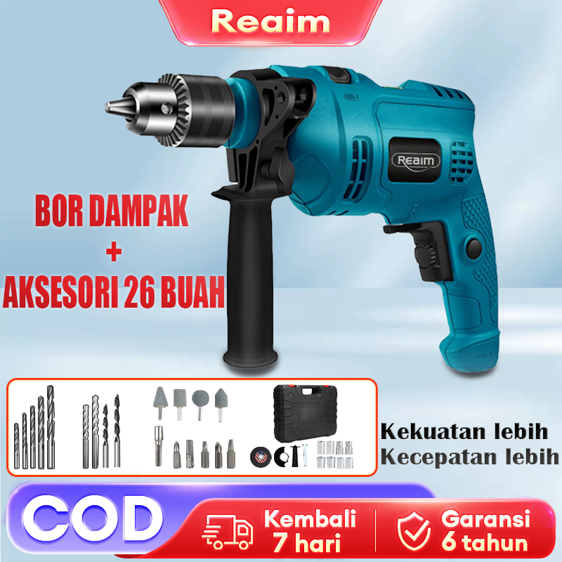 Jual Mesin Bor Listrik Mm Electric Drill Reversable W Bor Beton Bor Besi Bor Kayu Shopee