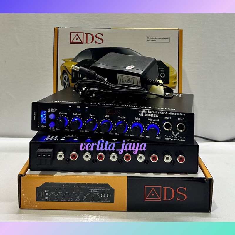 Jual parametrik equalizer ADS AB999EQ Bisa Bluetooth usb mmc karaoke