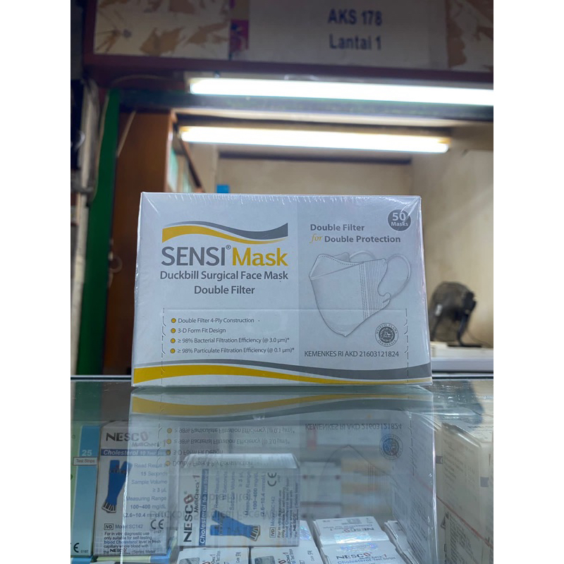 Jual Masker sensi duckbill 3 ply isi 50 pcs | Shopee Indonesia