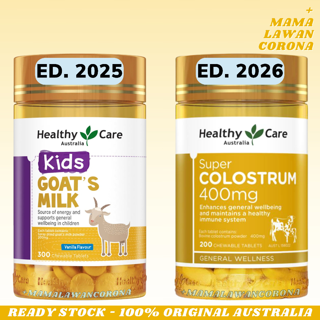 Jual Healthy Care Kids Goat's Milk Vanilla Flavour Chewable 300 Tablets