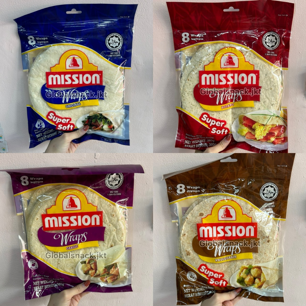 Jual MISSION WRAPS ORIGINAL SUPER SOFT / GARLIC / POTATO / WHOLEMEAL ...