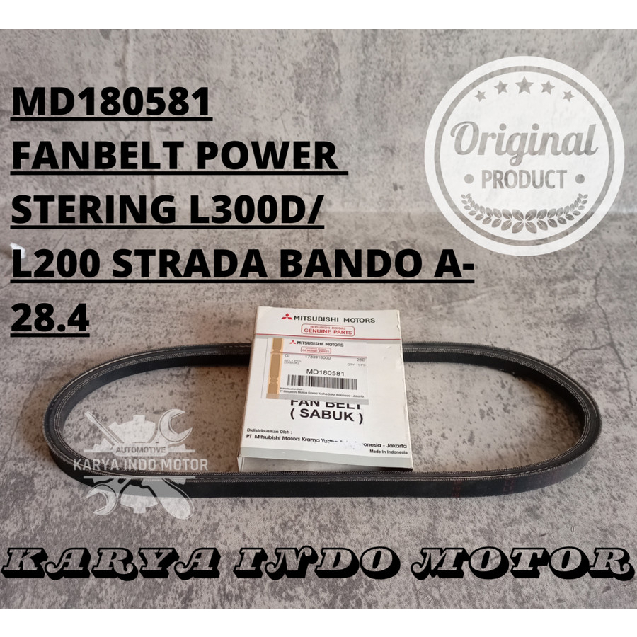 Jual TALI KIPAS / VAN BELT POWER STEERING L300 SOLAR ORIGINAL MD180581
