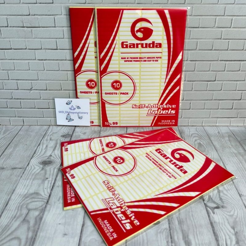 Jual Label Stiker garuda No.99 ( Isi 10 Lembar) | Shopee Indonesia
