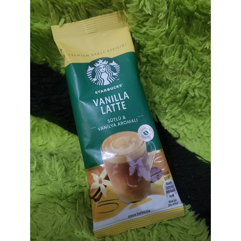 Jual BOX VANILLA LATTE STARBUCKS PREMIUM INSTANT ORIGINAL TURKEY kopi