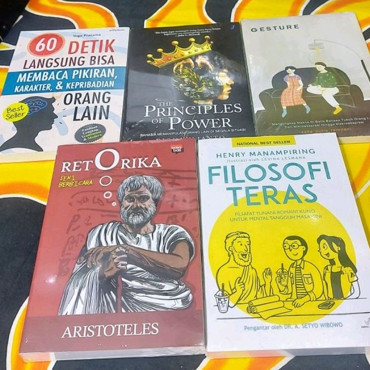 Jual Paket 5 Buku Motivasi The Principles Of Power Retorika Filosofi