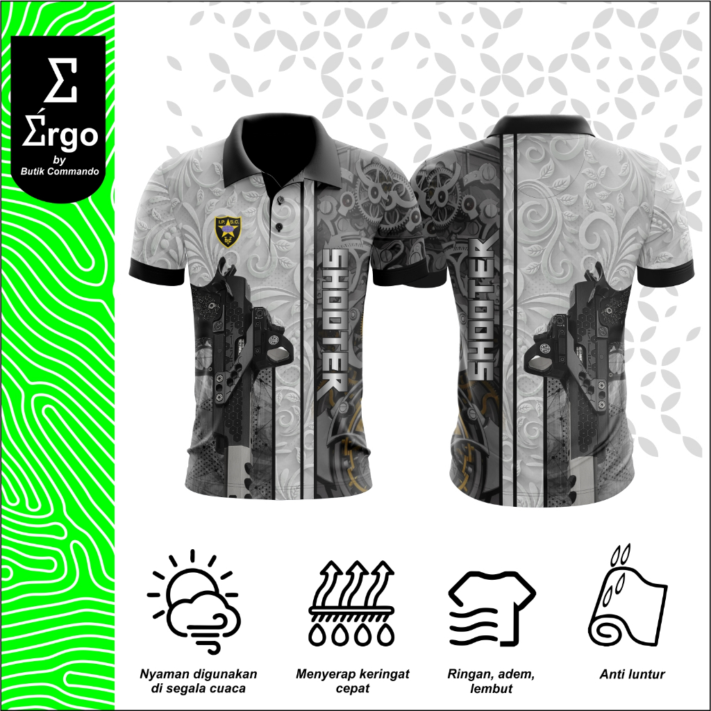 Jual Baju Olahraga Pria Berkerah / Kaos Jersey Olahraga Berkerah Bahan