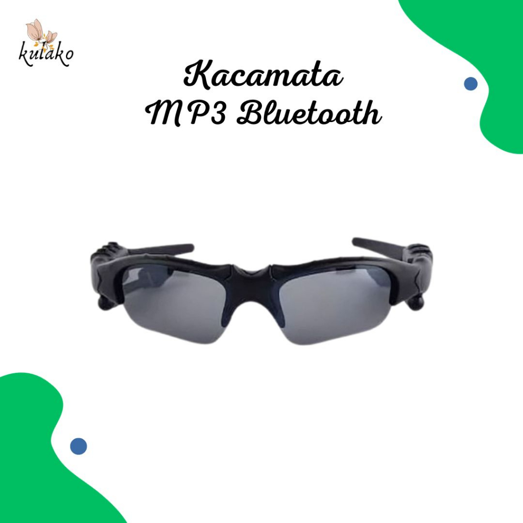 Kacamata Hitam MP3 Bluetooth Stylish Sunglasses headset bersepeda