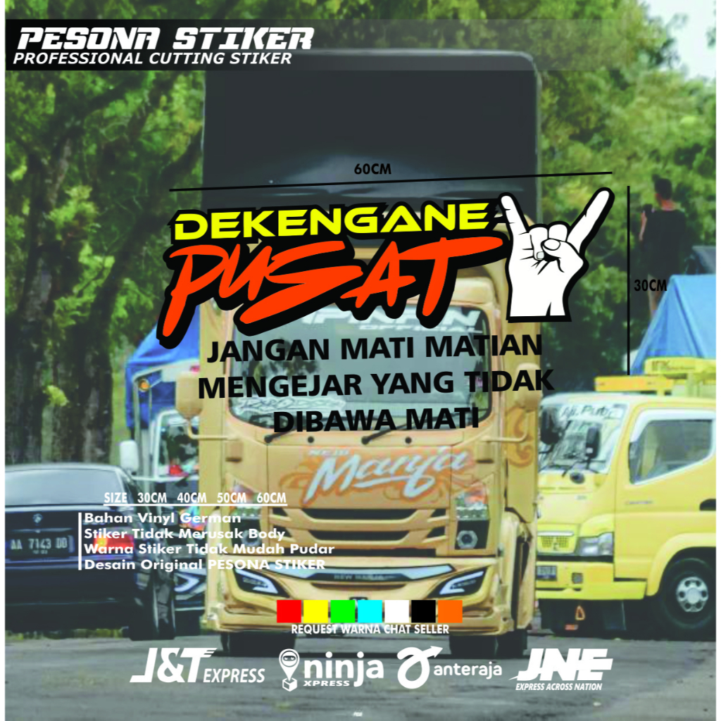 Jual Stiker Truk Dekengane Pusat Stiker Cutting Variasi Pintu Bak Truk