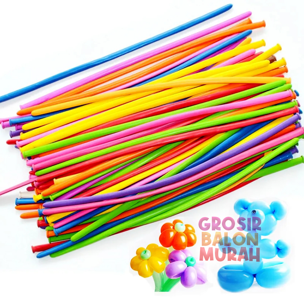 Jual balon cacing ecer / balon pentil / balon magic / balon dekorasi ...