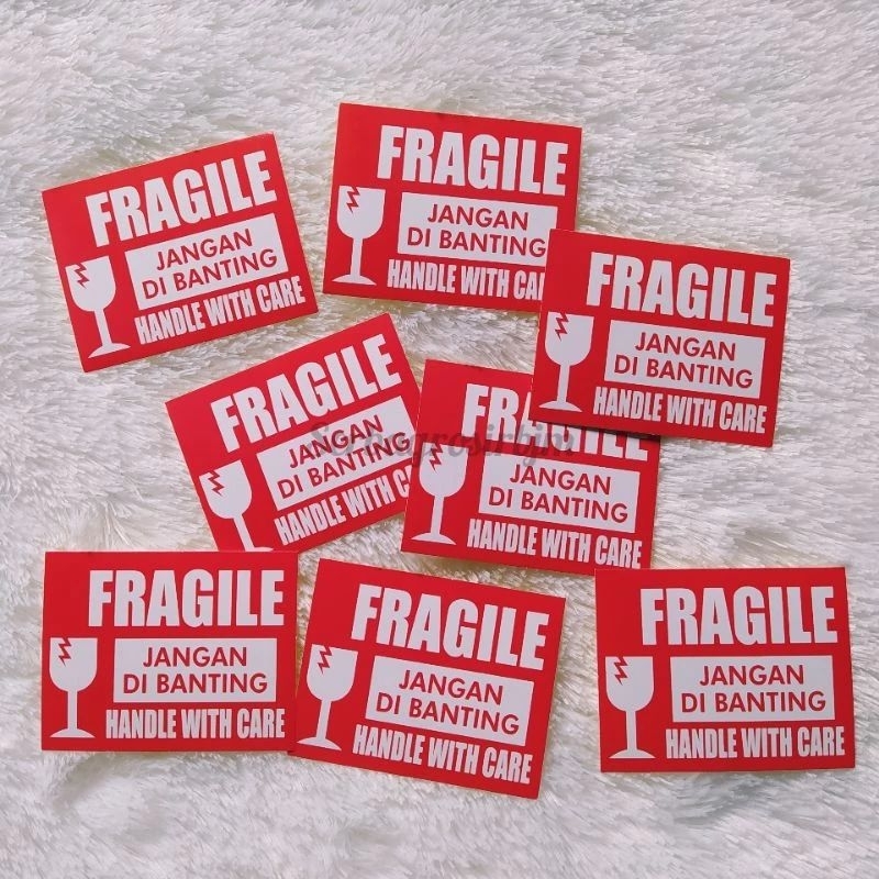 Jual Stiker Fragile Shopee Indonesia