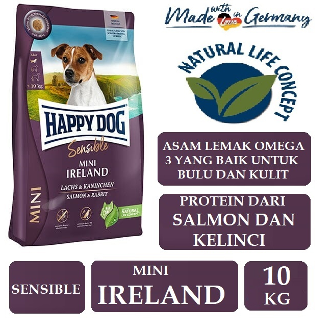 Jual Happy Dog Sensible Mini Irland 10kg Dog Dry Food / Makanan Anjing