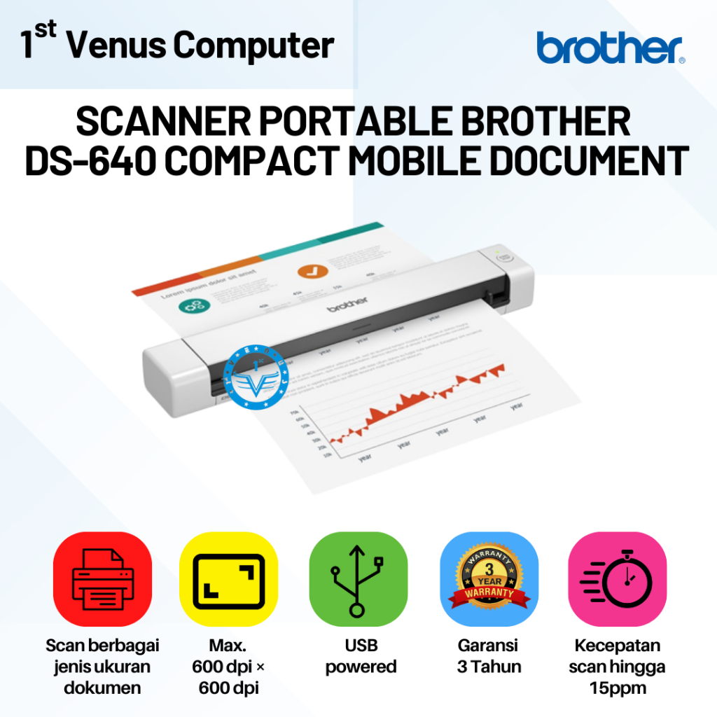 Jual SCANNER BROTHER DS640 / BROTHER SCANNER DS-640 / SCN02-BRT ...