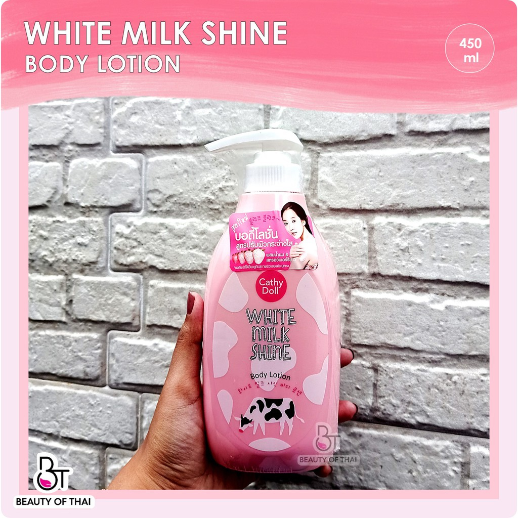 Jual Cathy Doll White Milk Shine Body Lotion 450ml Shopee Indonesia