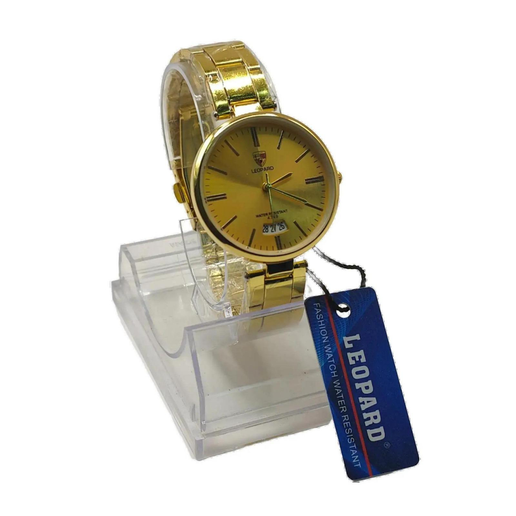 Jual JAM TANGAN WANITA MERK LEOPARD TIPE 4749 SUDAH TAHAN AIR RANTAI