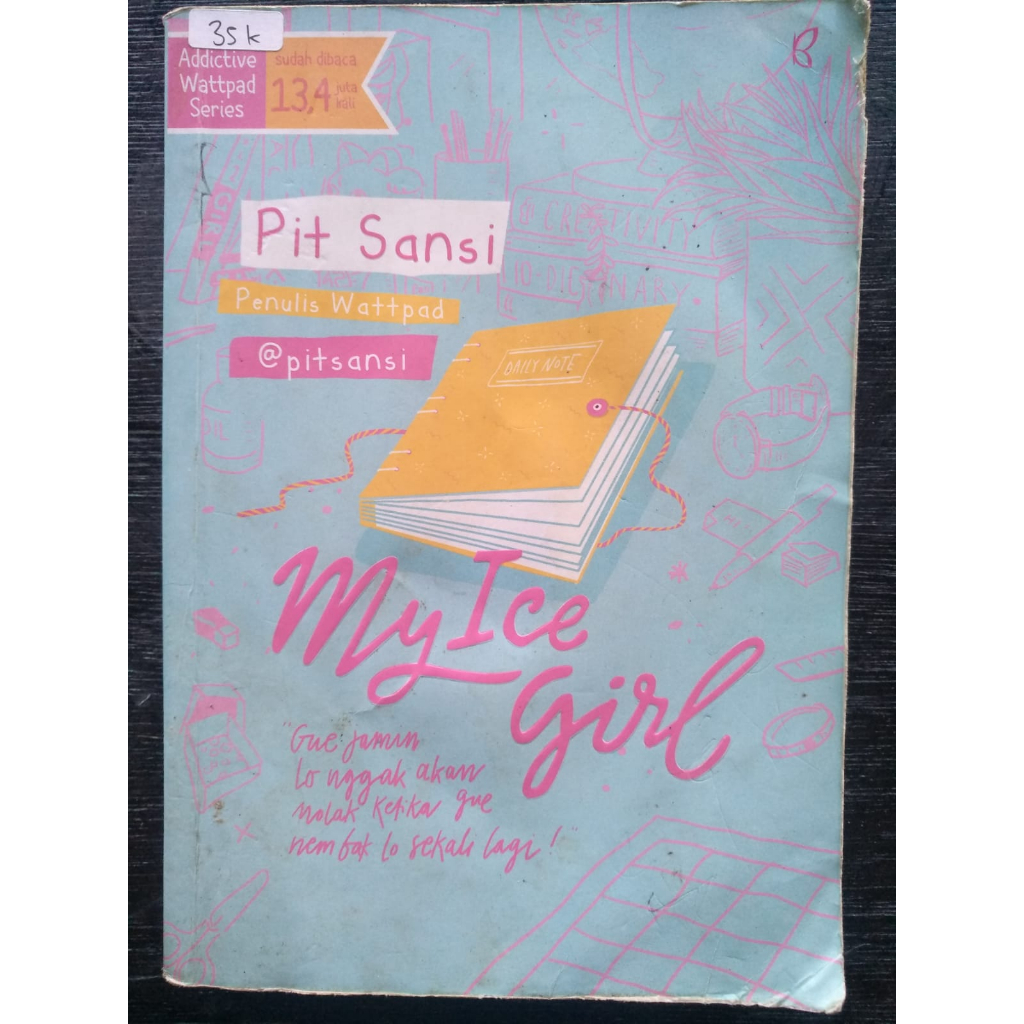 Jual Buku Novel My Ice Girl By Pit Sansi Bekas Original Ori Shopee