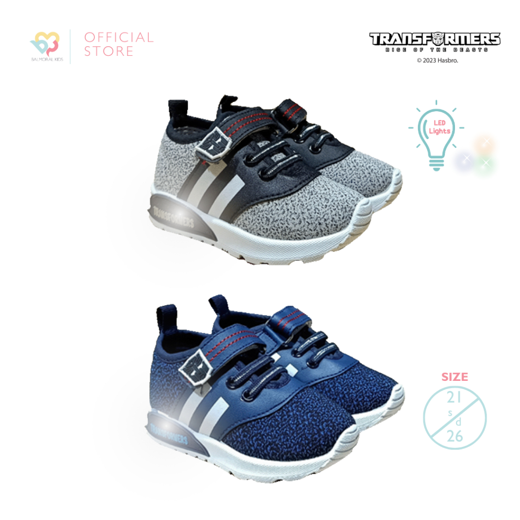 Jual Sepatu Sport Lampu Anak Boys Transformers Usia 1 - 3 Tahun TF ...