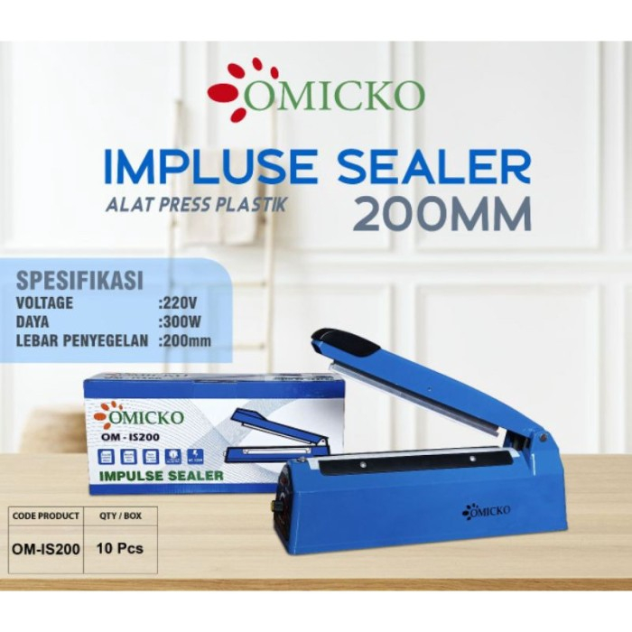 Jual SSA Omicko Impluse Sealer 20 Cm Mesin Alat Pres Plastik Heat