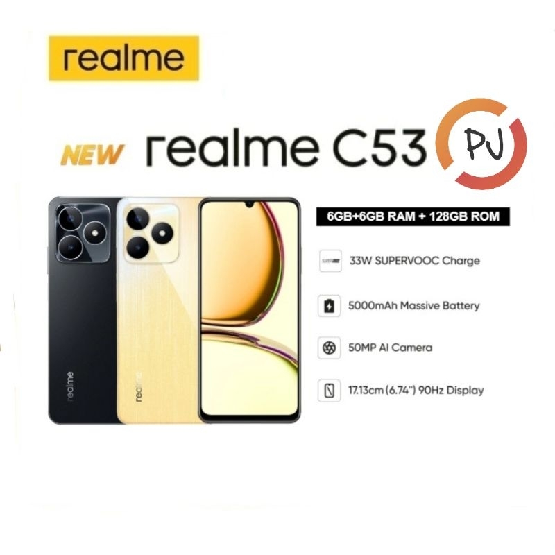 Jual REALME C53 6/128GB - UP TO 12GB EXTENDED RAM - 33W SUPERVOOC ...